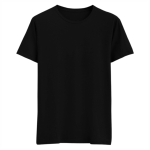 Black Half Sleeve Men's Cotton T-Shirt